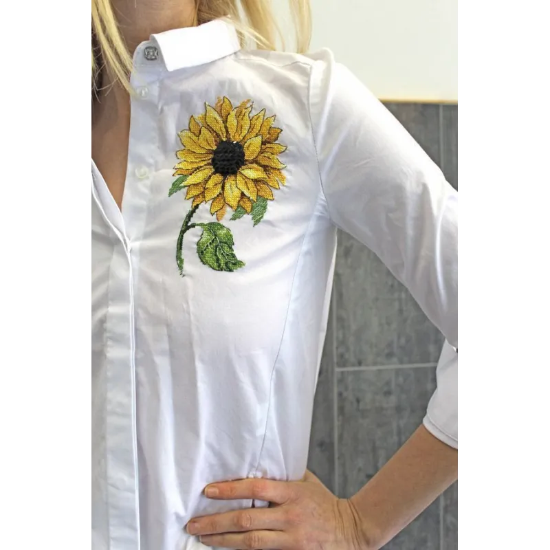 Water-soluble canvas cross stitch kit "Sunflower" SV-801