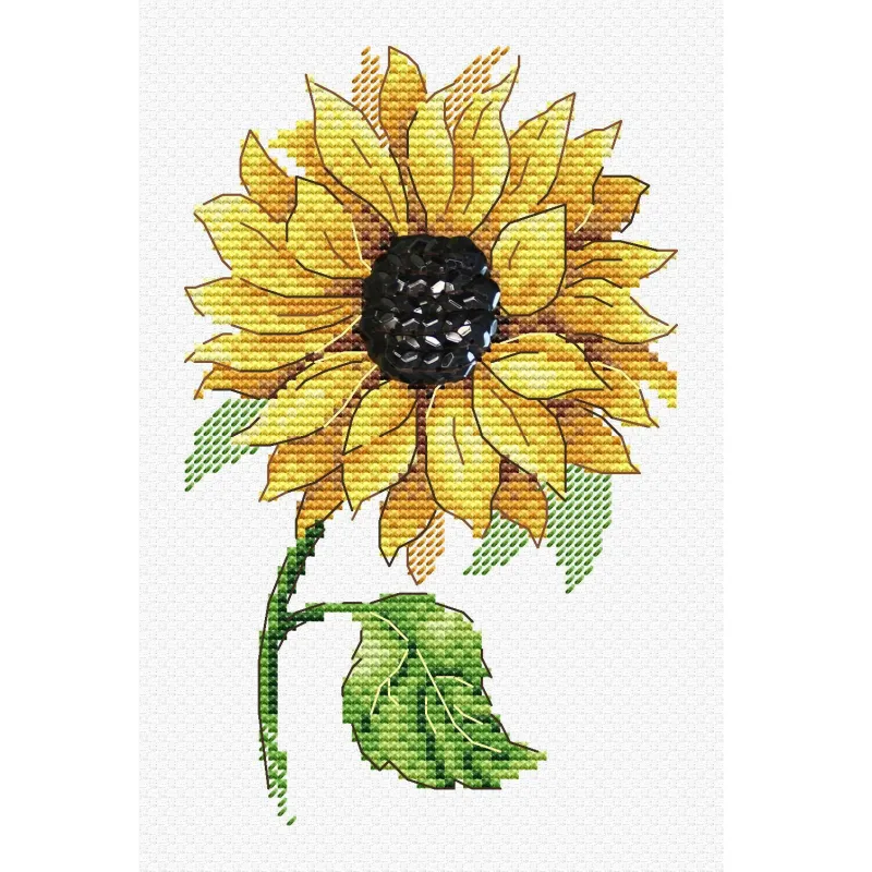 Water-soluble canvas cross stitch kit "Sunflower" SV-801