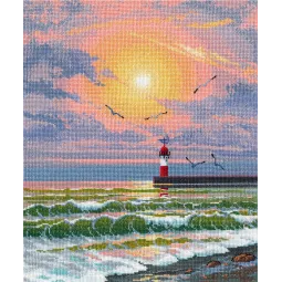 Kreuzstich-Set "Leuchtturm" S1527