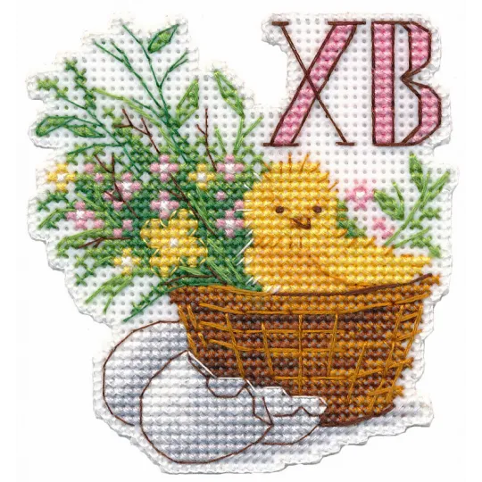 Cross stitch kit "Easter chicken. Magnet" S1529 (ES)