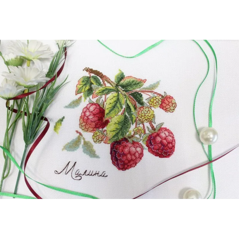Kreuzstich-Set „Geschenke der Natur. Himbeeren“ SNV-816