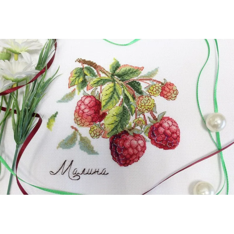 Kreuzstich-Set „Geschenke der Natur. Himbeeren“ SNV-816
