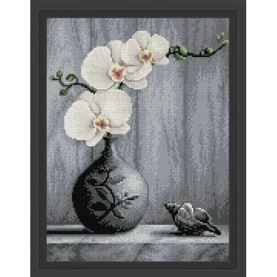 Diamond Painting Kit „Orchidee“ 30x40 cm AM1679