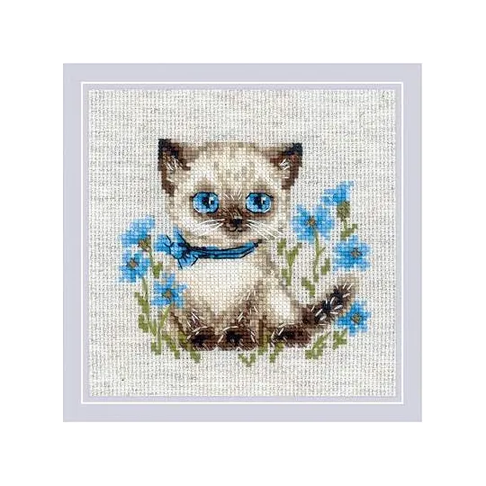 Cross stitch kit Siamese Kitten SR2118