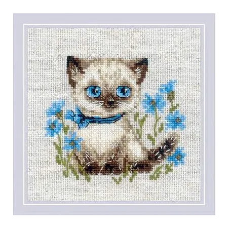 Cross stitch kit Siamese Kitten SR2118