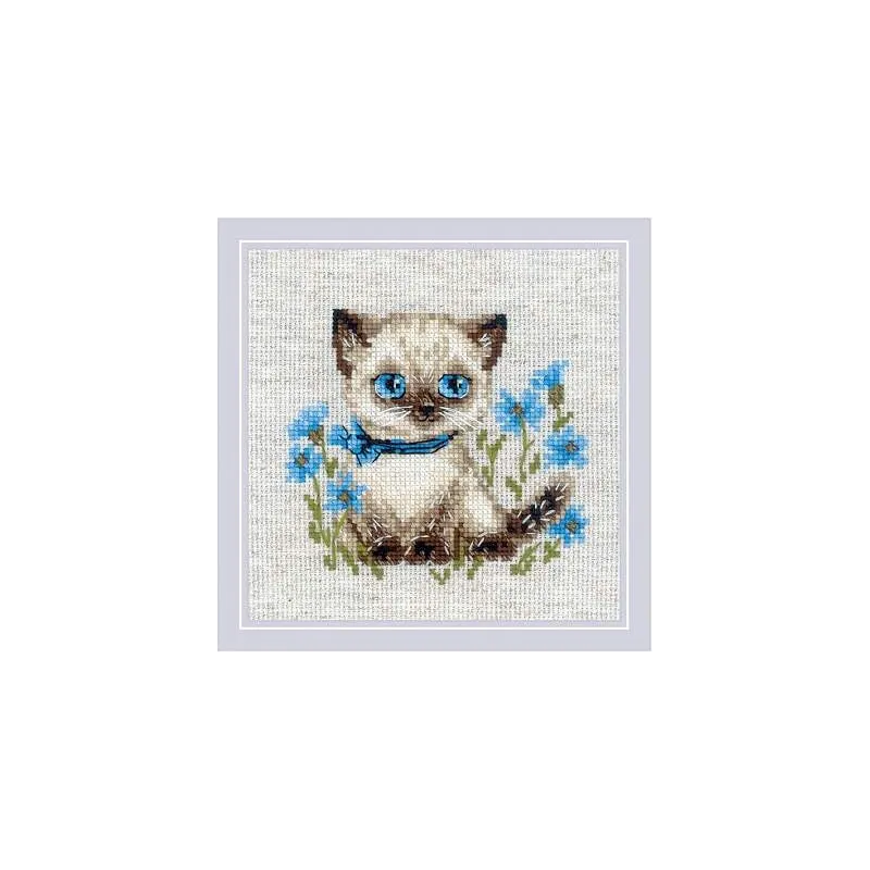 Cross stitch kit Siamese Kitten SR2118