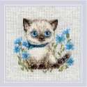 Cross stitch kit Siamese Kitten SR2118