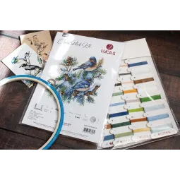 Cross Stitch Kit The Birds-Winter 21 x 21cm SB2418