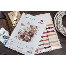 Kit de point de croix Les oiseaux - Automne 21x21cm SB2419