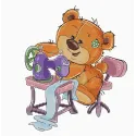 (Discontinued) Cross Stitch Kit Teddy-bear 1 SB1179