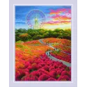 Набор для вышивки крестом Hitachi Seaside Park 30x40 SR2130