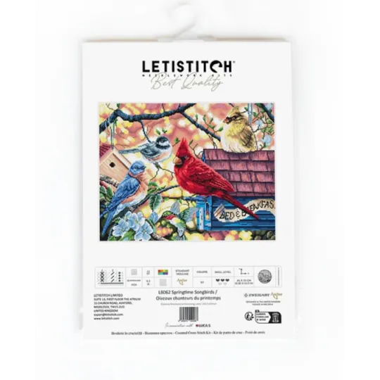 (D) Springtime Songbirds 33x26cm SLETIL8062