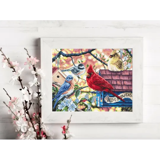 Oiseaux chanteurs du printemps 33x26cm SLETIL8062