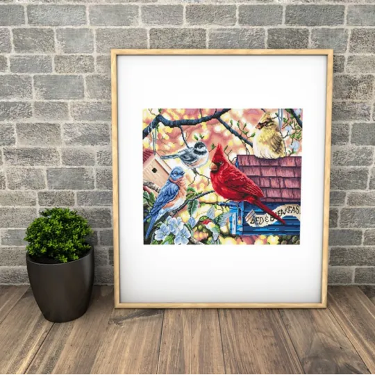 Oiseaux chanteurs du printemps 33x26cm SLETIL8062