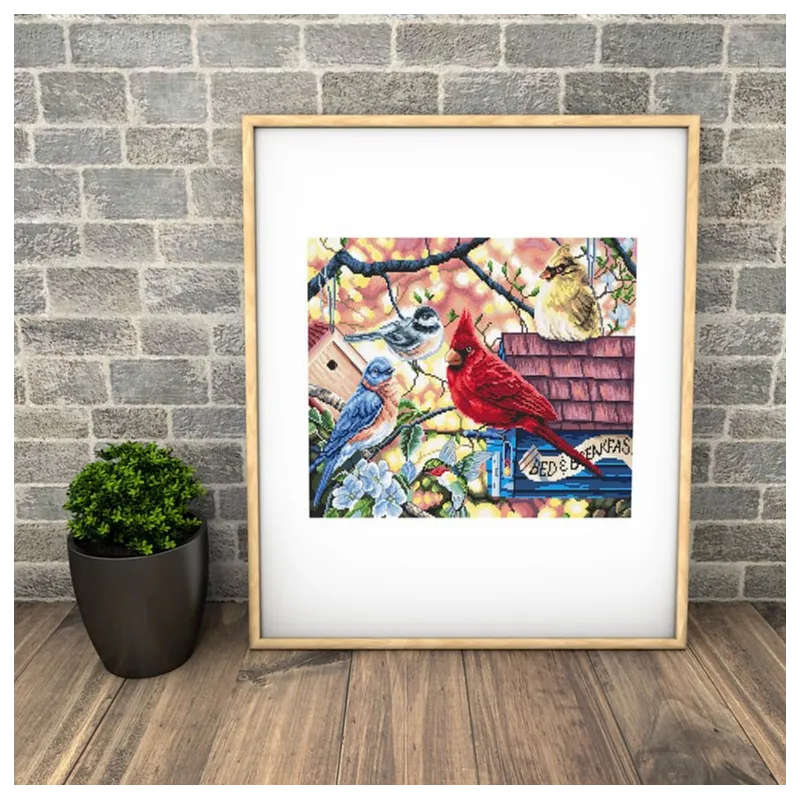 Oiseaux chanteurs du printemps 33x26cm SLETIL8062