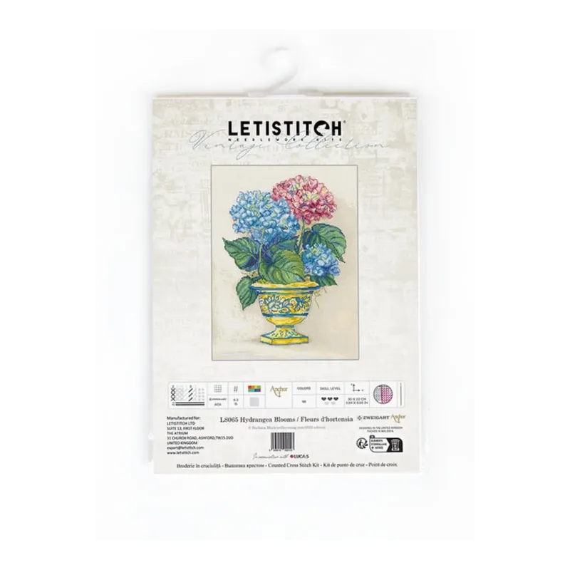 Fleurs d'hortensia 30x22cm SLETIL8065