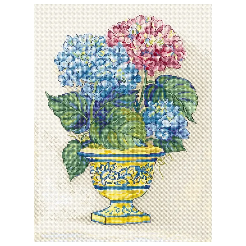 Fleurs d'hortensia 30x22cm SLETIL8065