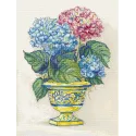 Fleurs d'hortensia 30x22cm SLETIL8065