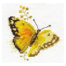Разноцветные бабочки — желтые S0-147