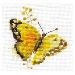 Papillons multicolores - Jaune S0-147
