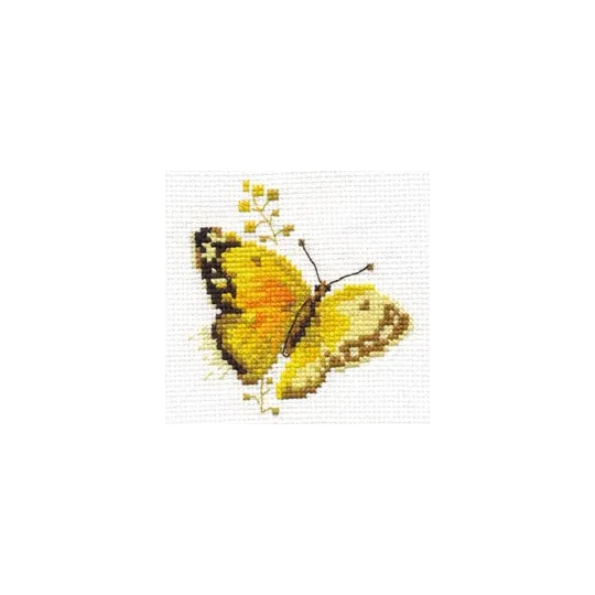 Разноцветные бабочки — желтые S0-147