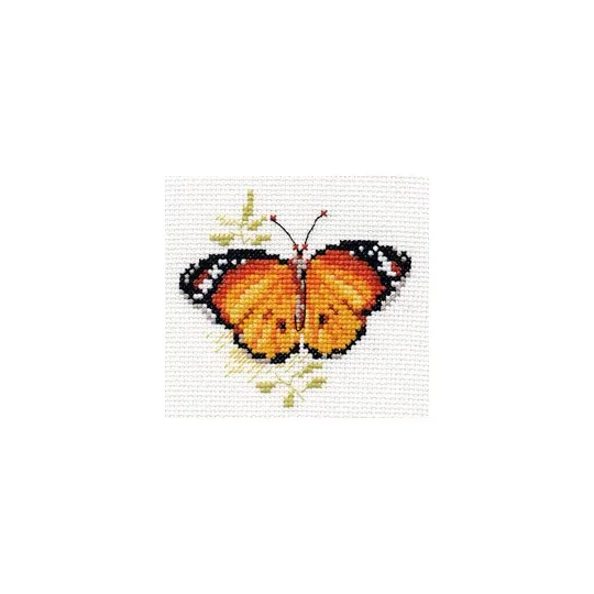 Разноцветные бабочки - красный S0-148