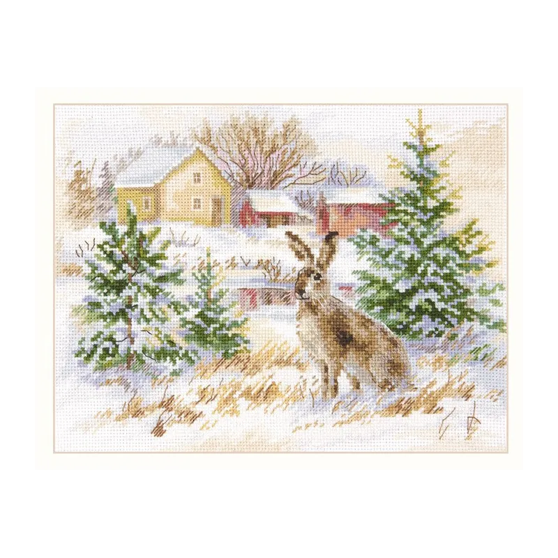 Winter Day. Brown Hare S1-31