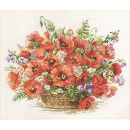 Basket of Poppies S2-28
