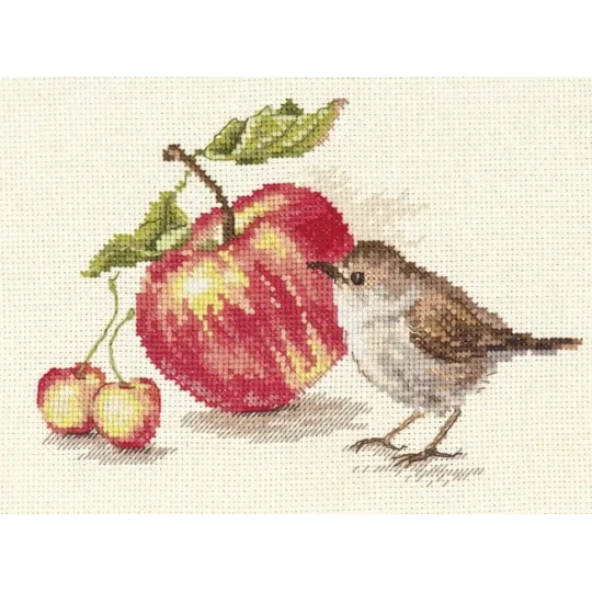 Oiseau et une pomme S5-22