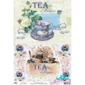 Carte de riz pour découpage "Tea Music" taille : 21*30 cm AM400261D