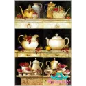 Carte de riz pour découpage "Nature morte avec vaisselle" 21x29 cm AM400010D