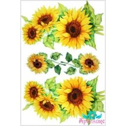 Carte de riz pour découpage "Tournesols No. 1" 21x29 cm AM400023D