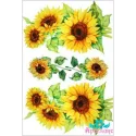 Carte de riz pour découpage "Tournesols n°1" 21x29 cm AM400023D