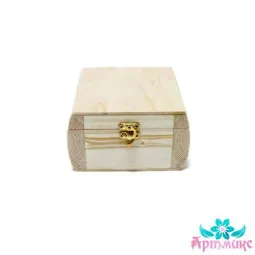 Dėžutė-statinė pagaminta iš vientisos pušies, dydis 15x15xh10 cm AH616003F