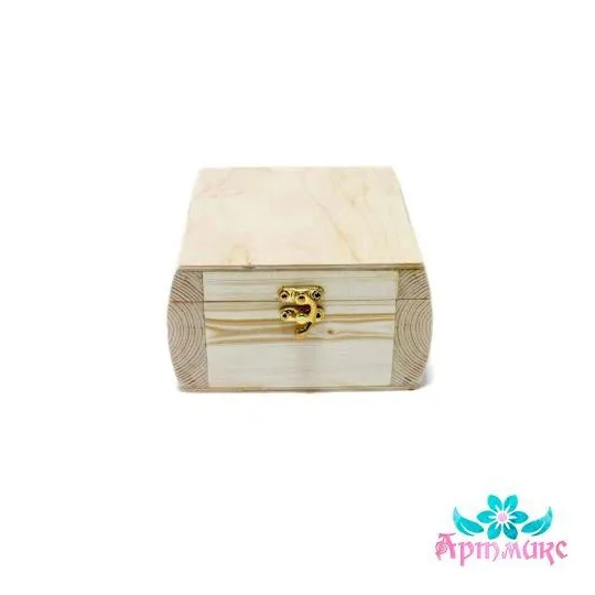 Kiste-Fass aus massivem Kiefernholz, Größe 15x15xh10 cm AH616003F