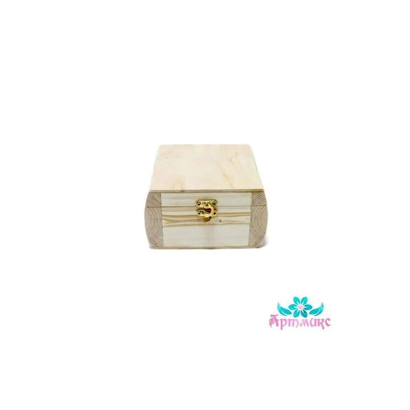 Box-barrel made of solid pine, size 15x15xh10 cm AH616003F