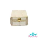 Box-barrel aus massivem Kiefernholz, Größe 15x15xh10 cm AH616003F