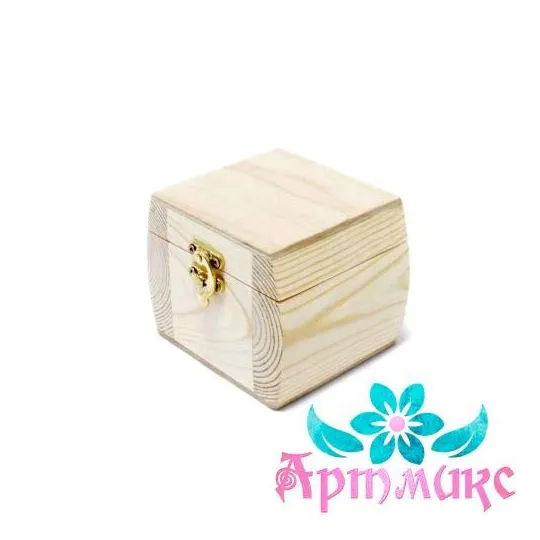 Box-barrel made of solid pine, size 10x10xh10 cm AH616004F