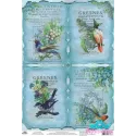 Rice card for decoupage "Picturesque birds, lilies of the valley, forget-me-nots" size: 21*30 cm AM400262D