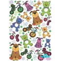 Rice card for decoupage "Children's toys, cats and dogs" size: 21*30 cm AM400282D