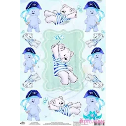 Рисовая карта для декупажа "Мечты о море" размер: 21*30 см AM400308D