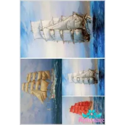 Reiskarte für Decoupage "Schiffe" 21x29 cm AM400058D