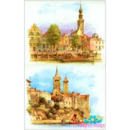 Ryžių kortelė dekupažui "Landscape No. 1" 21x29 cm AM400061D