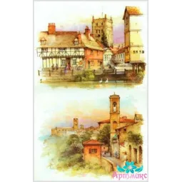 Rice card for decoupage "Landscape No. 3" 21x29 cm AM400063D