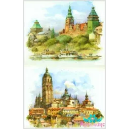 Ryžių kortelė dekupažui "Peizažas Nr. 4" 21x29 cm AM400064D