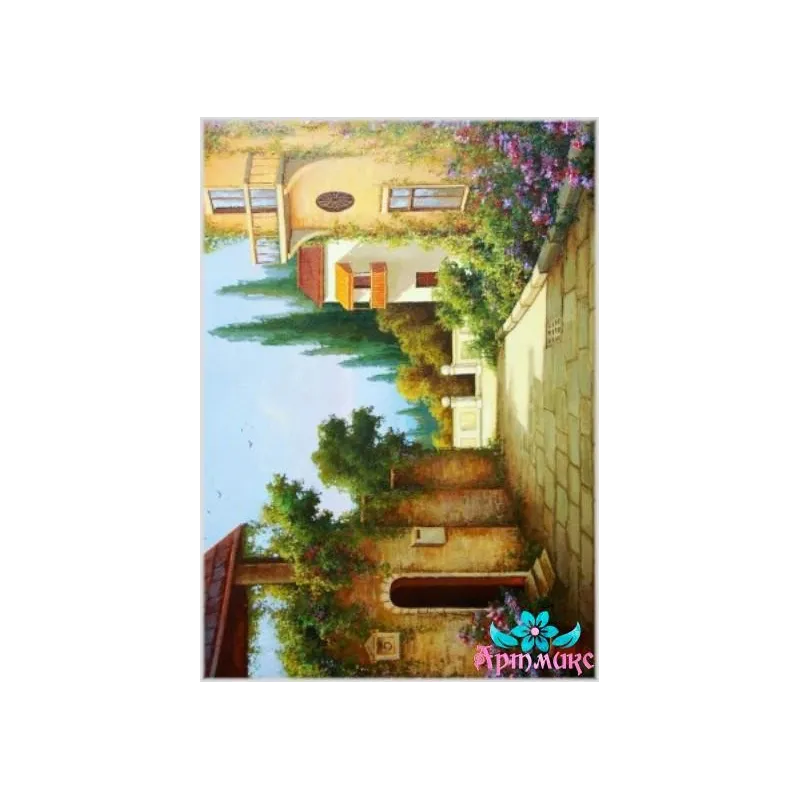 Rice card for decoupage "Coastal street" 21x29 cm AM400065D