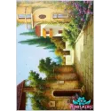 Rice card for decoupage "Coastal street" 21x29 cm AM400065D