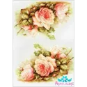 Rice card for decoupage "Delicate roses No. 1" 21x29 cm AM400115D