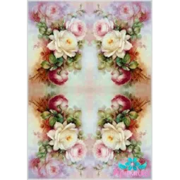 Reispapier für Decoupage "Zarte Rosen Nr. 4" 21x29 cm AM400119D