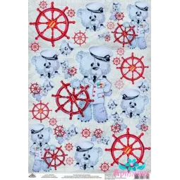 Rice card for decoupage "Keep it up" size: 21*30 cm AM400310D